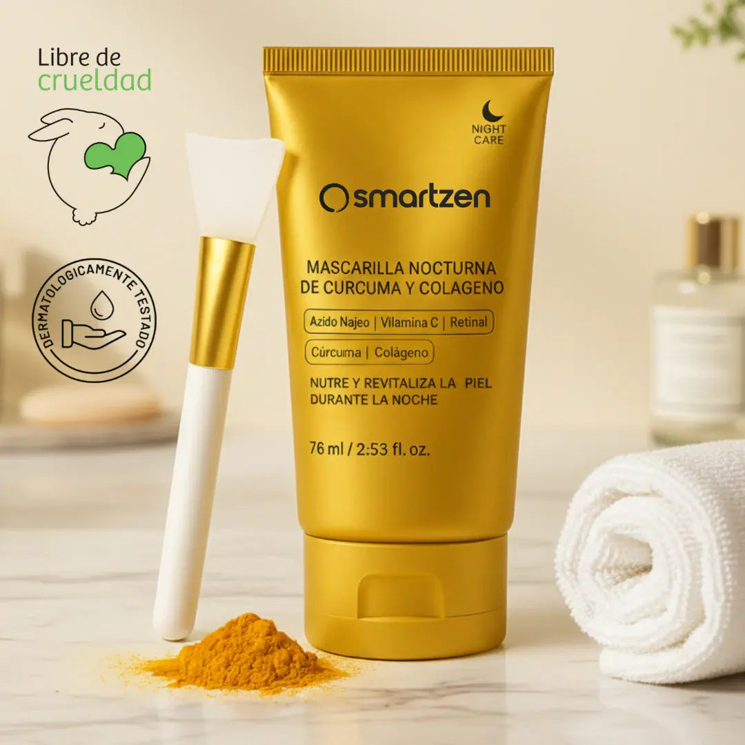 Mascarilla Facial Coreana con Cúrcuma y Colágeno