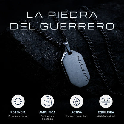 Collar Placa Militar de Hematita Smartzen