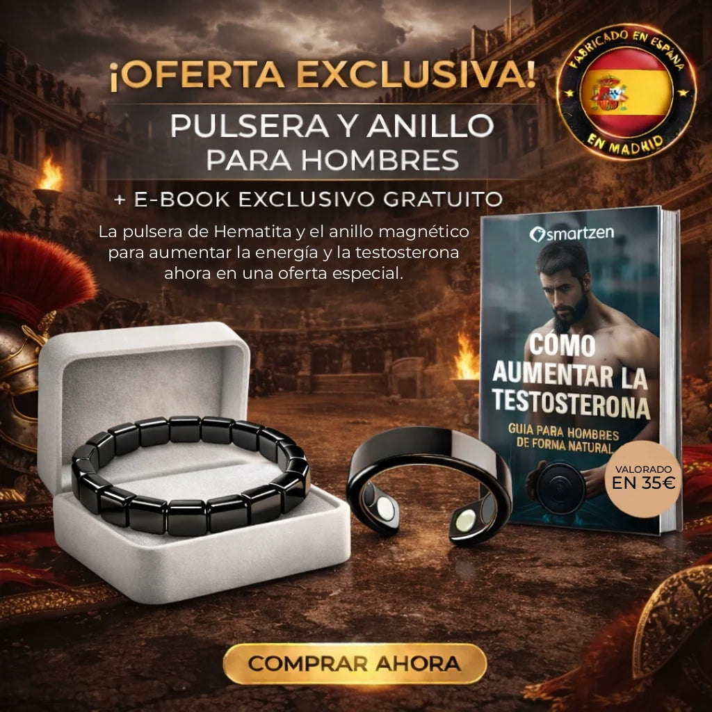 Pulsera Magnética de Hematita Smartzen