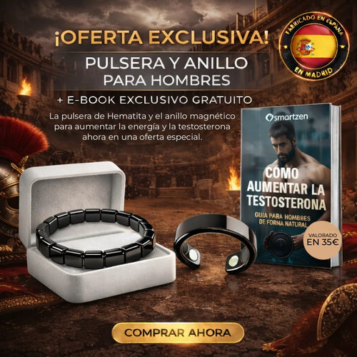 Pulsera Magnética de Hematita Smartzen
