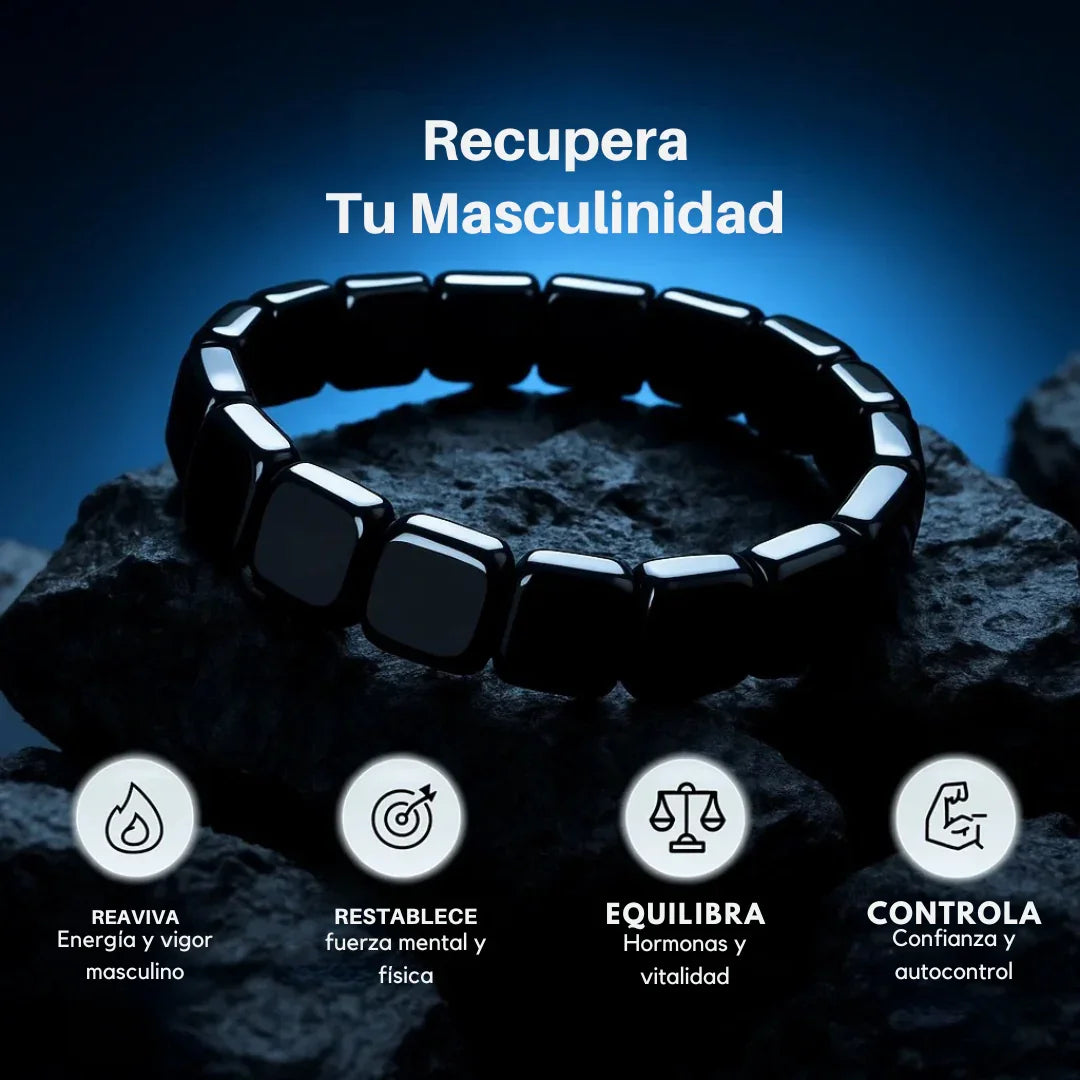 Pulsera Magnética de Hematita Smartzen